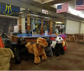 Chine Hansel  amusement walking plush animal horse electric scooter for children fournisseur