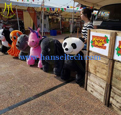 Chine Hansel electric games kids plush stuffed electric battery operated ride animals fournisseur