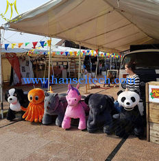 Chine Hansel amusement mall ride on toys plush electric animal scooters for sale fournisseur