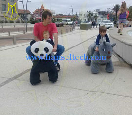 Chine Hansel Hot selling shopping mall electric mountable animal plush ride fournisseur