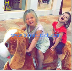 Chine Hansel 2018 commercial  large unicorn stuffed animal battery plush riding animals for indoor playground fournisseur