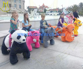 Chine Hansel outdoor playground walking coin operated motorized plush riding animals fournisseur