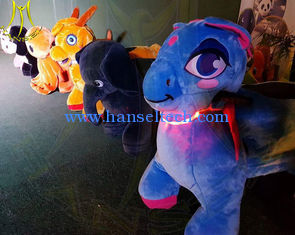 Chine Hansel amusement park motorized plush animal plush unicorn electric scooter fournisseur