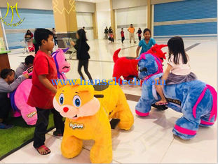Chine Hansel outdoor amusement park for sales kids plush toys stuffed animals on wheels fournisseur