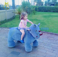 Chine Hansel amusement kids funfair plush battery operated zoo animal rides fournisseur