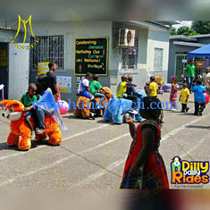 Chine Hansel kids motorized plush animales mountables riding dinosaur toys for shopping mall fournisseur