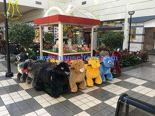 Chine Hansel unicorn motorized plush animal kids ride on unicorn toy for shopping center fournisseur