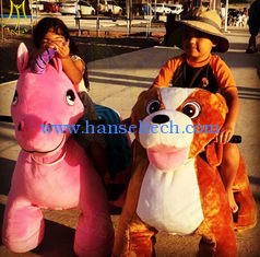 Chine Hansel hot selling electric stuffed walking battery operated animal scooter fournisseur