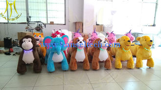 Chine Hansel  Guangzhou animal dinosaur ride large plush toy ride toy on wheels fournisseur