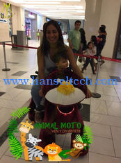 Chine Hansel high quality children chrsitmas coin moving motorized plush riding animals fournisseur