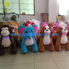Chine Hansel hot selling amusement walking plush animal ride on stuffed toy for kids fournisseur