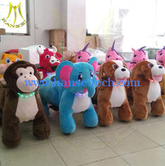 Chine Hansel  plush toys stuffed animals on wheels animals rides for sale fournisseur