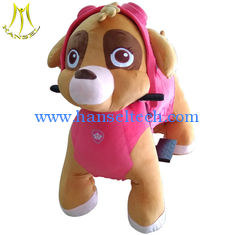 Chine Hansel plush toys stuffed animals on wheels plush animal electric scooter fournisseur