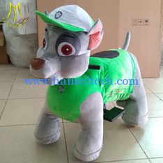 Chine Hansel hot selling stuffed electric coin operated animal dog type children's amusement car fournisseur