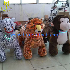 Chine Hansel amusement battery powered walking stuffed electric animal ride fournisseur