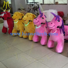 Chine Hansel amusement park electric walking kids ride on plush animals fournisseur
