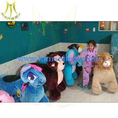 Chine Hansel attractive for kids walking unicorn motorized plush animal rides fournisseur