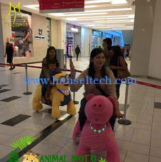 Chine Hansel hot selling amusement park electric plush motorized animals for mall fournisseur
