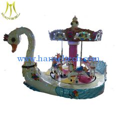 Chine Hansel large electronic fiberglass swan carousel ride for kids fournisseur