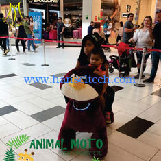 Chine Hansel children plush battery operated electric ride on stuffed walking animals fournisseur