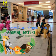 Chine Hansel amusement children electric stuffed walking animal toy rides fournisseur
