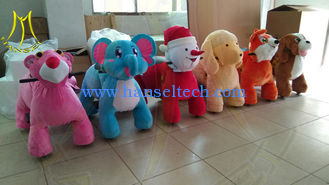 Chine Hansel amusement kids plush stuffed electric battery operated ride on animals fournisseur