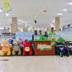 Chine Hansel amusement park moving stuffed electric ride on animals for park fournisseur