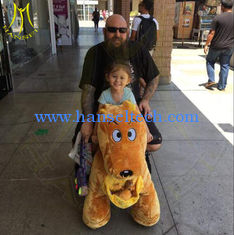 Chine Hansel amusement park fireproof 24 v battery operated kids ride on animals fournisseur
