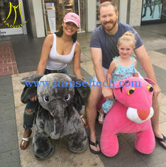 Chine Hansel amusement park electric walking plush animal electric toy car fournisseur