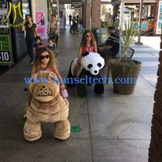 Chine Hansel stuffed walking animals 24 volt ride on toy for kids and adults fournisseur