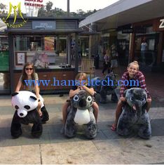 Chine Hansel coin operated battery car walking robot ride on plush animals fournisseur