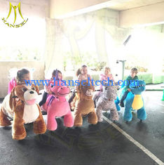 Chine Hansel amusement park walking battery powered plush toy ride on animals fournisseur