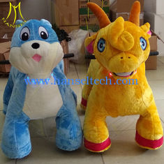 Chine Hansel mall coin electric stuffed kiddy ride on plush motorized riding animals fournisseur