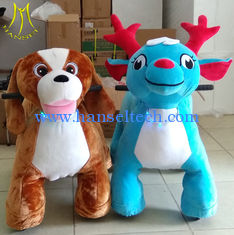 Chine Hansel amusement park walking plsuh electronic animal scooter rides fournisseur
