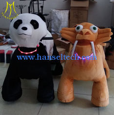 Chine Hansel amusement park walking indoor playground stuffed electric animal scooter fournisseur