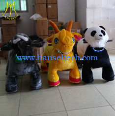 Chine Hansel shopping mall electric walking mountable animal plush ride on toys fournisseur