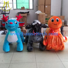 Chine Hansel amusement park walking electric plush rideable toy motorized animals fournisseur