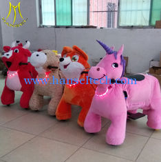 Chine Hansel electric amusement rides game for kid power with 4wheels plush pony horse factory fournisseur