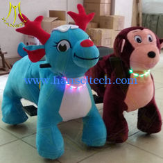 Chine Hansel amusement park games coin operated plush motorized riding stuffed animal fournisseur