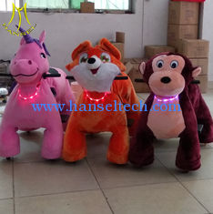 Chine Hansel  amusement kids walking battery operated ride on plush animal for outdoor park fournisseur