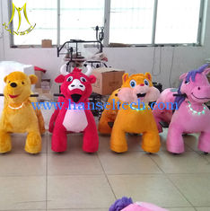 Chine Hansel  theme park equipment for sale kids coin operated plush ride on unicorn fournisseur