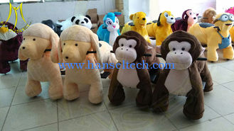 Chine Hansel shopping mall electric walking large plush ride on animal toys fournisseur