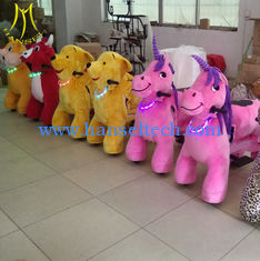 Chine Hansel shopping mall plush coin operated happy rides on animal plush riding fournisseur