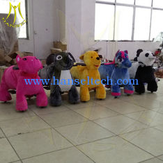 Chine Hansel amusement park children walking stuffed animals coin operated ride on toys fournisseur