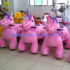 Chine Hansel animal coin operated horse for shopping mall plush horse toy on wheels fournisseur