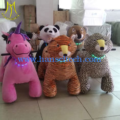 Chine Hansel Stuffed animal car ride electric motorized plush riding animals with light necklace fournisseur