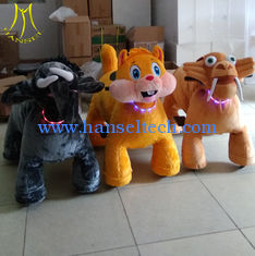 Chine Hansel amusement plush kid riding horse toy motorized animal toy rides fournisseur