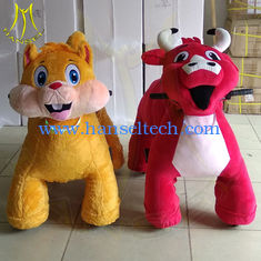 Chine Hansel amusement park walking coin operated ride on plush animals fournisseur