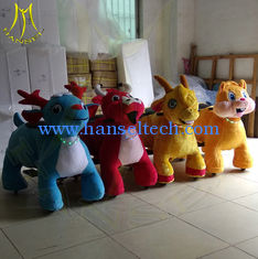 Chine Hansel amusement park walking coin operated soft stuffed animal car ride on toy fournisseur