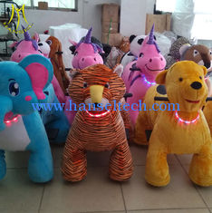 Chine Hansel  hot selling plush motorized riding animals  children coin operated walking animal toy rides fournisseur